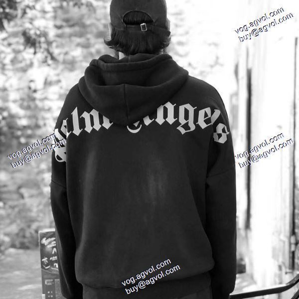 大人気☆NEW!! パーム エンジェルス Palm Angels スーパーコピー 激安 2020秋冬 パーカー PALM ANGELS BLACK LOGO OVER HOODIE 